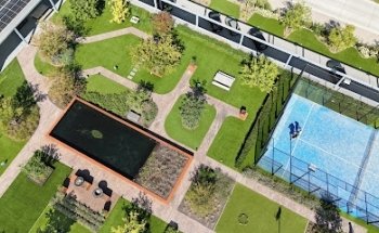 Kunstgrascentrum BV - Kijktuin en hoofdkantoor Torhout